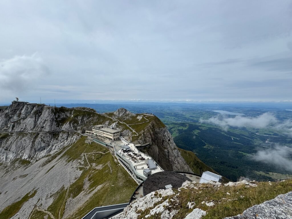 A view of the top of Mt. Pilatus.